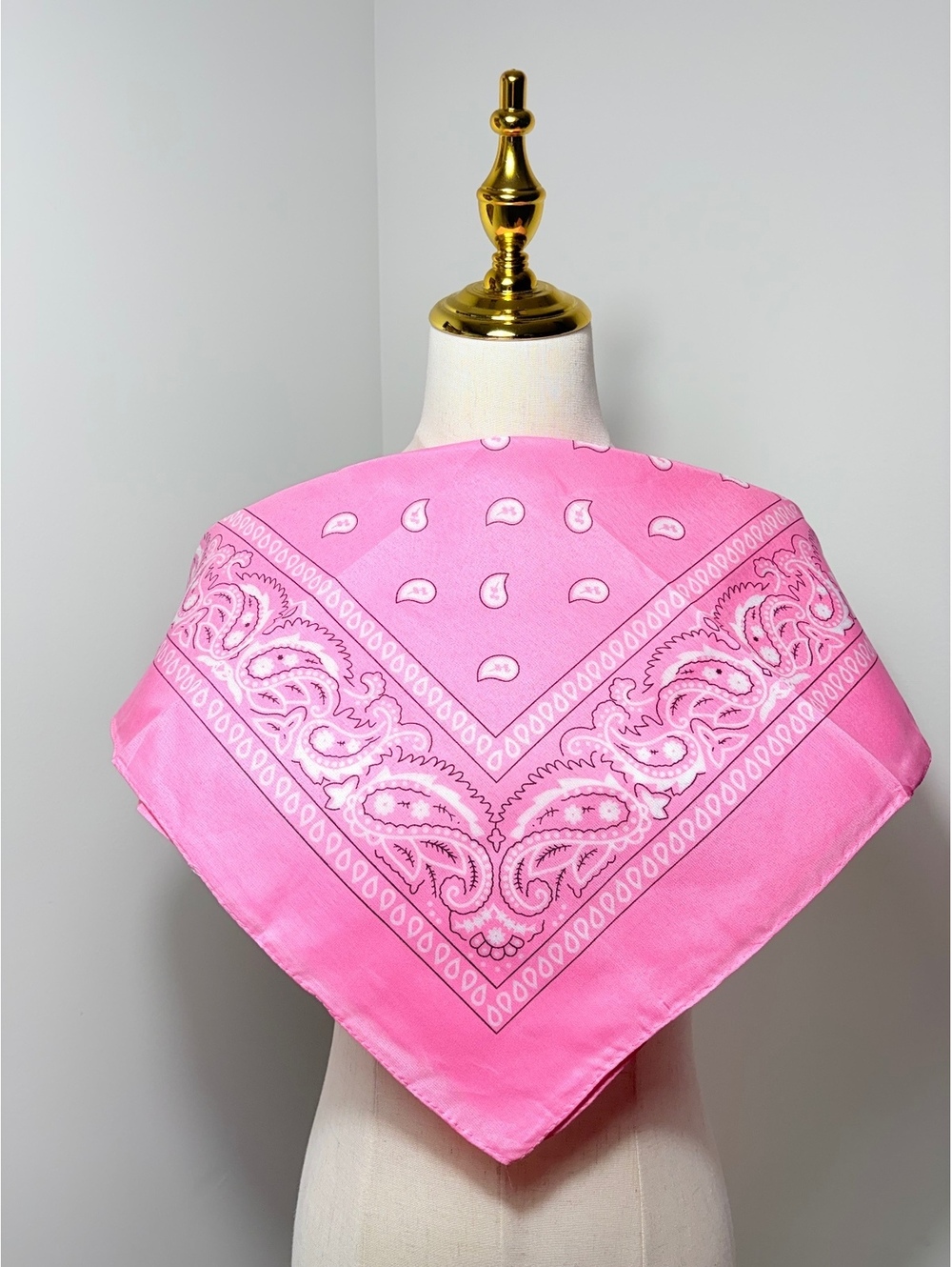 Pink Paisley Bandana - New Without Tags, Lightweight Women's Scarf